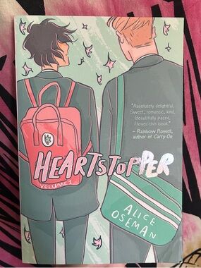 Heartstopper Volume 1 by Alice Oseman - Mint & Coral Cover